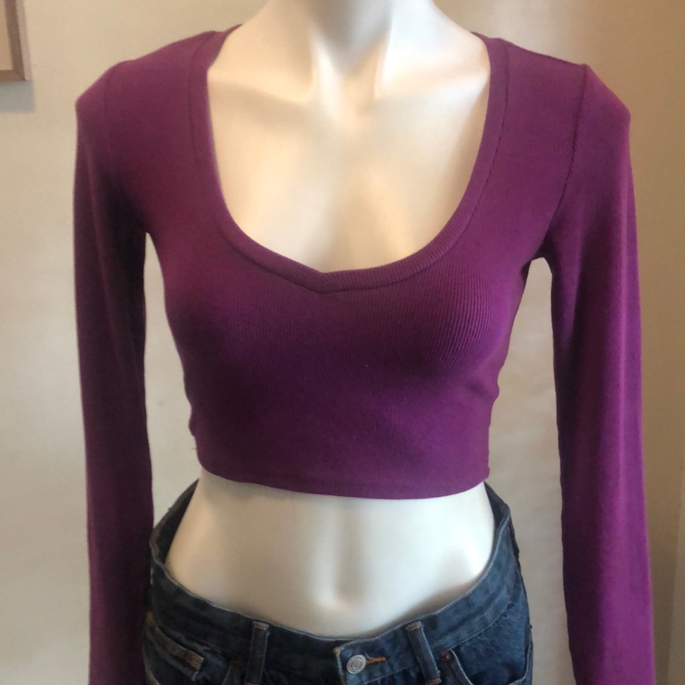 Garage Long Sleeve Purple Tee - Size Small